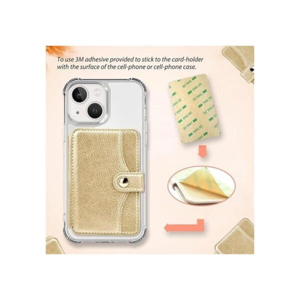 Monedero para teléfono celular con adhesivo delgado 3M_3