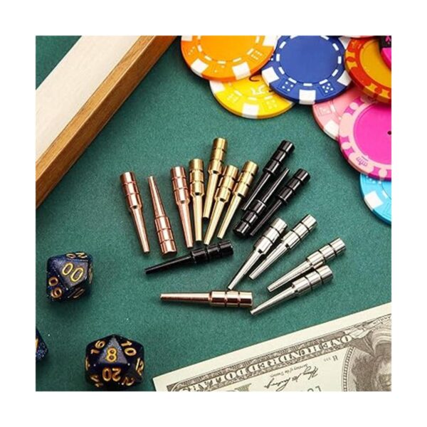 Mudder Pinzas de metal de 4 colores para juego de mesa_3