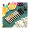 Mudder Pinzas de metal de 4 colores para juego de mesa_6