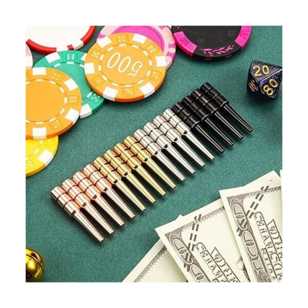 Mudder Pinzas de metal de 4 colores para juego de mesa_6