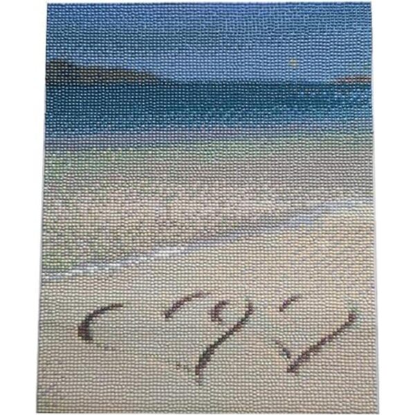 5D Diamond Painting DIY Beach Sea Love Heart Canvas