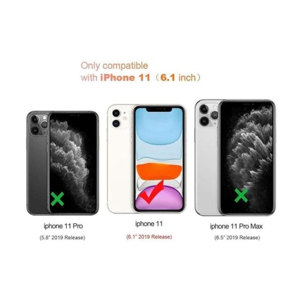 JanCalm Funda tipo cartera para iPhone 11 diseño floral_5