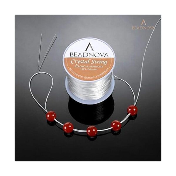 BEADNOVA Cadena de cristal de 0.039 in plana cadena de