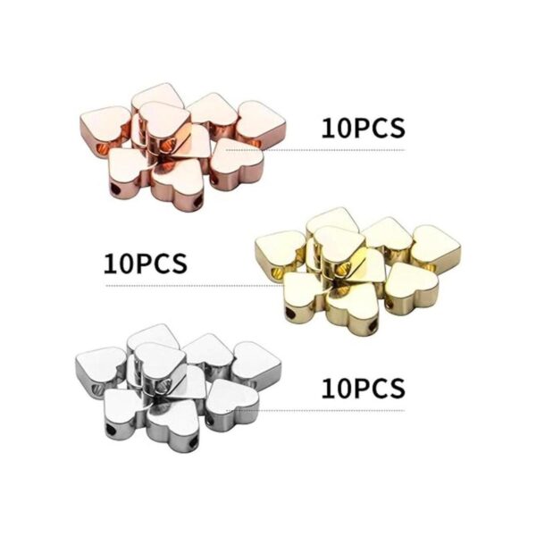 Accesorios de joyería de cuentas espaciadoras 30 cuentas