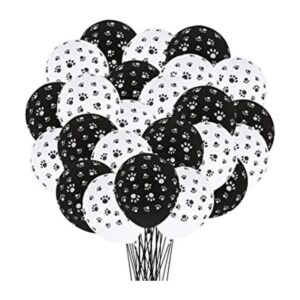 30 globos de látex con estampado de pata de perro_1