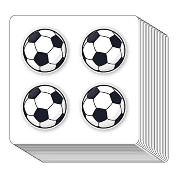 Calcomanías de fútbol 1 pulgada calendario de_1