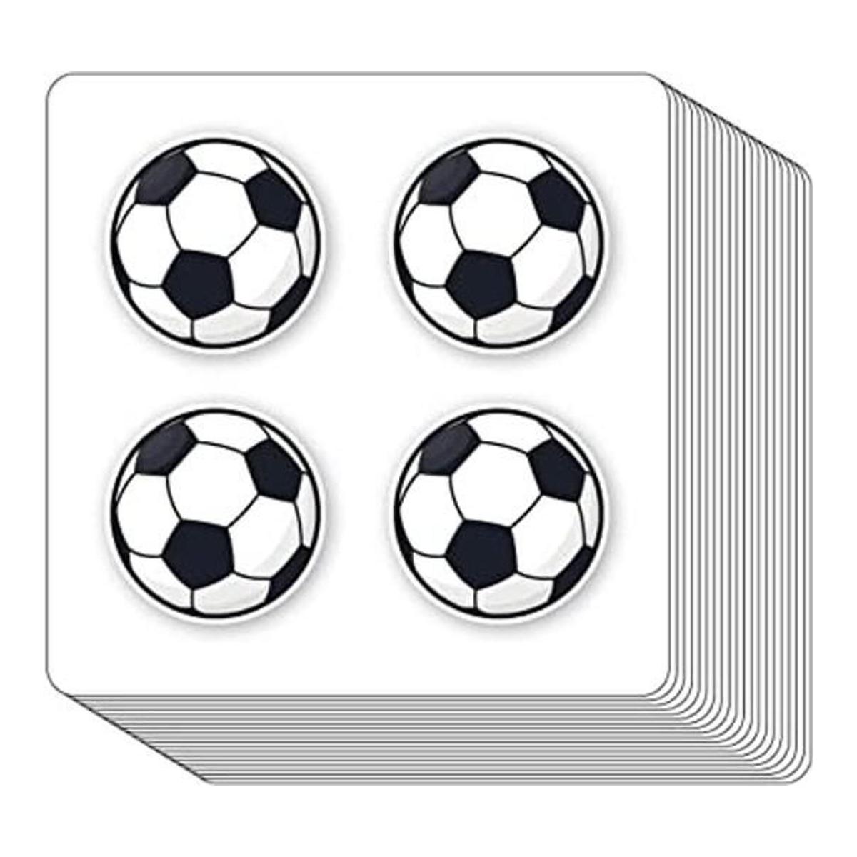 Calcomanías de fútbol 1 pulgada calendario de