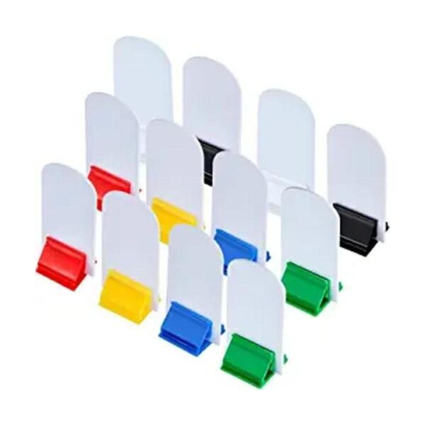 Juego de 12 soportes para tarjetas de juego multicolor