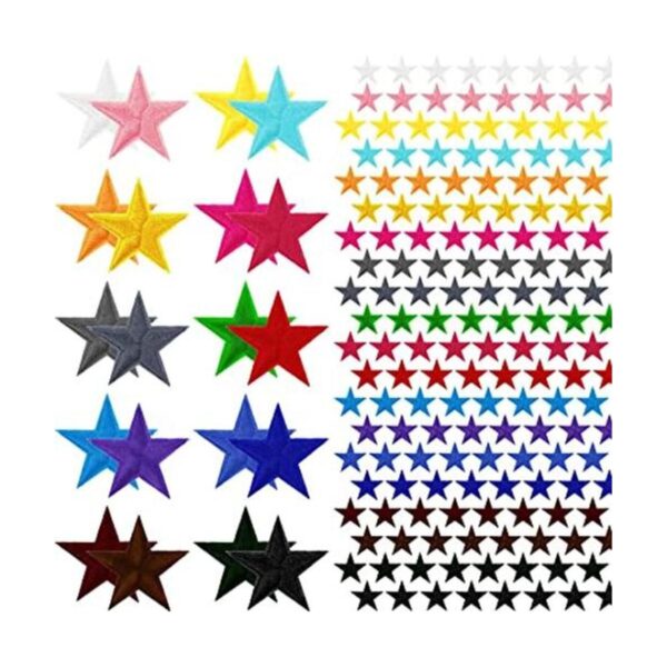 80 parches termoadhesivos con estrellas mini parches de