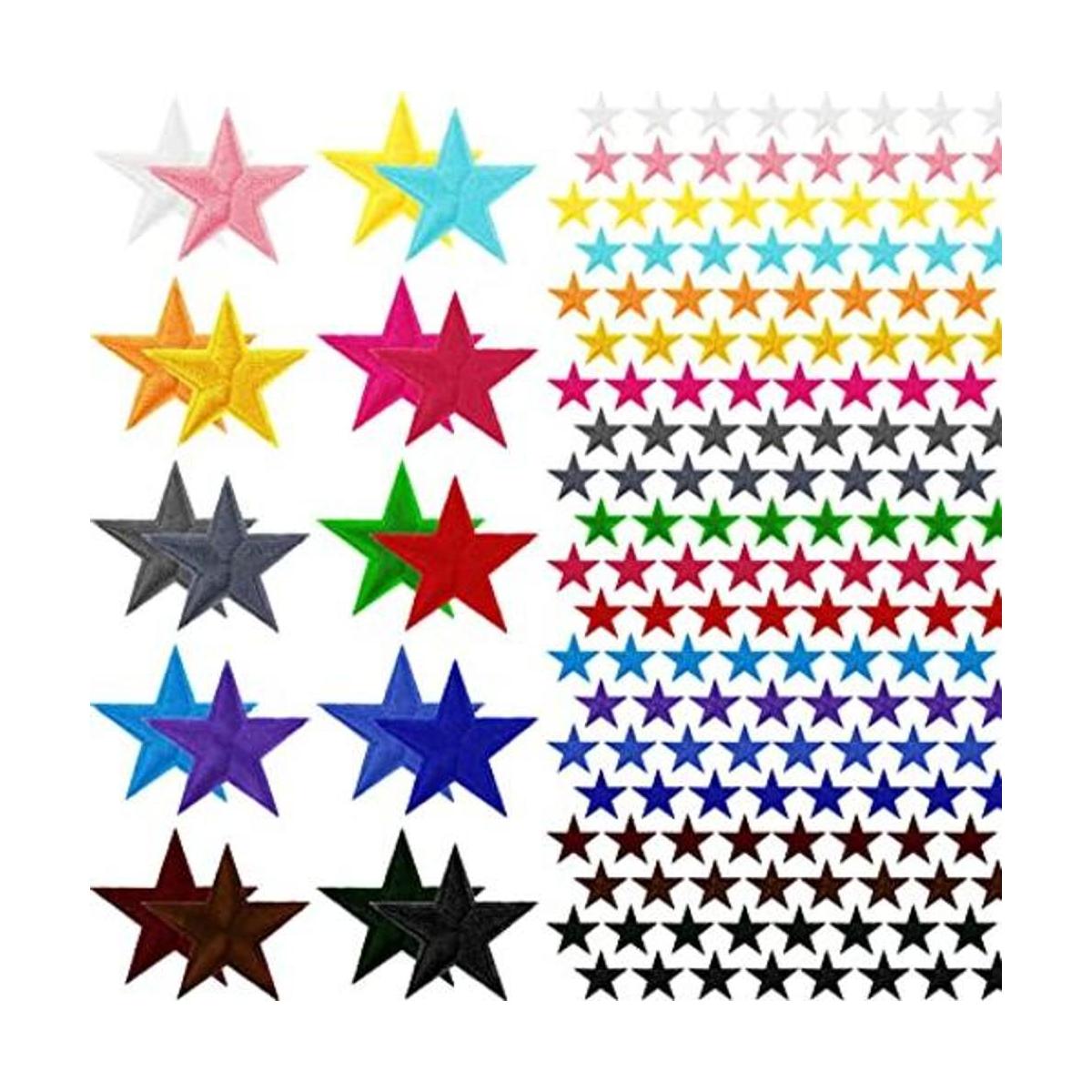 80 parches termoadhesivos con estrellas mini parches de
