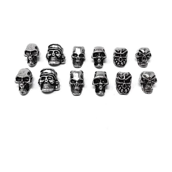 honbay 12pcs Mini Cráneo Spacer Beads para DIY Joyas arete