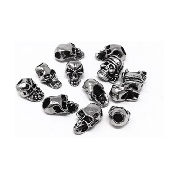 honbay 12pcs Mini Cráneo Spacer Beads para DIY Joyas arete