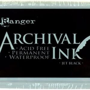 Ranger Almohadilla de tinta de archivo color negro_1
