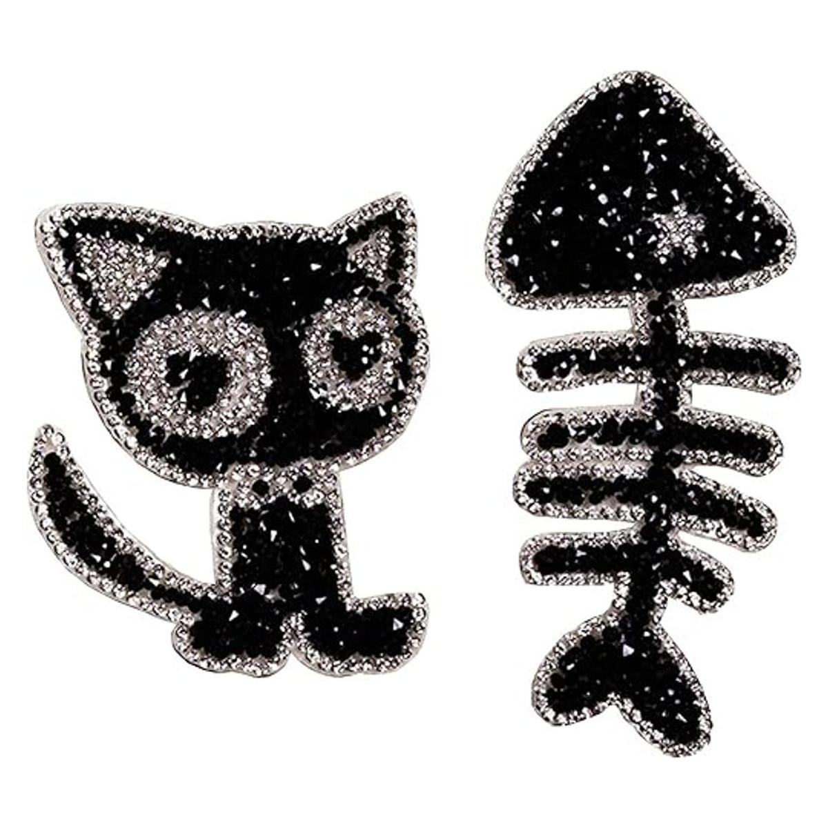 Parches bordados con lentejuelas Kawaii con parches de