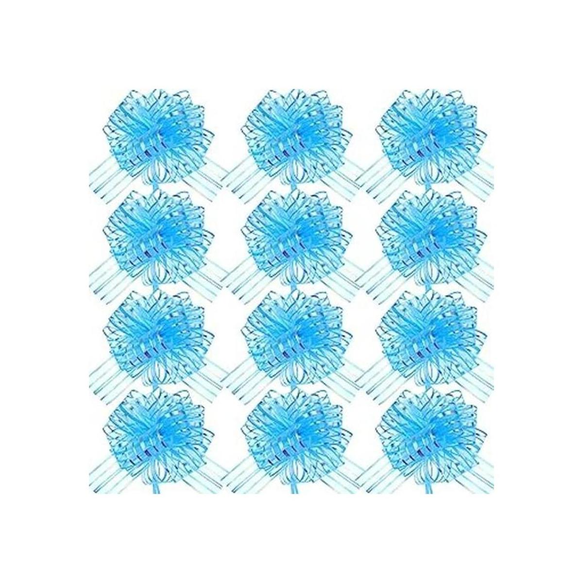 12 piezas de lazo grande de organza para tirar de regalo