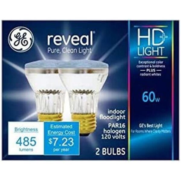 GE Reveal Bombilla halógena de 60 W EQ PAR16 regulable_1