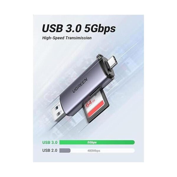 UGREEN Lector de tarjetas SD USB tipo C USB 3.0 OTG_2