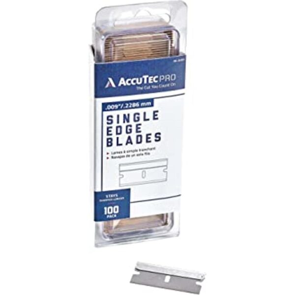 AccuTec Pro Cuchillas de afeitar con respaldo de aluminio_1