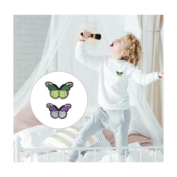 44Pcs Embroidered Flowers Butterfly Bee Iron on Patches