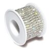 1 rollo de 10 yardas de diamantes de imitación de cristal