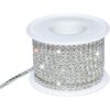 1 rollo de 10 yardas de diamantes de imitación de cristal