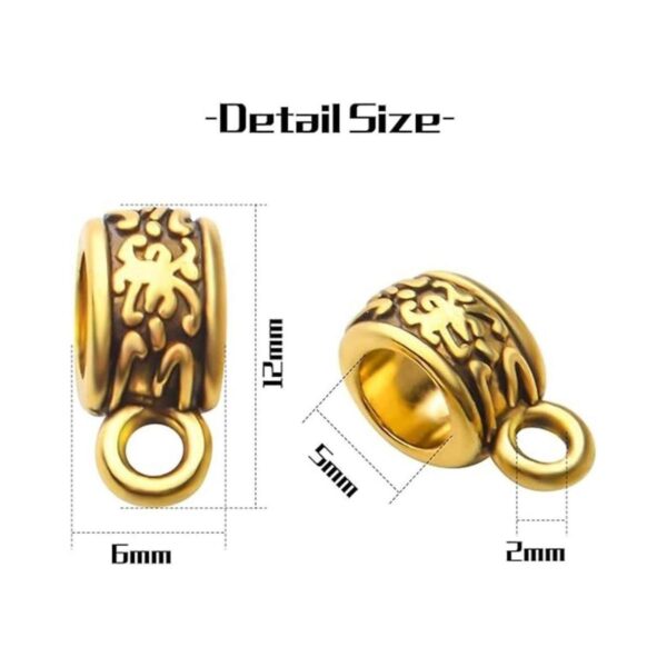 100 piezas de oro antiguo de la fianza del tubo de la