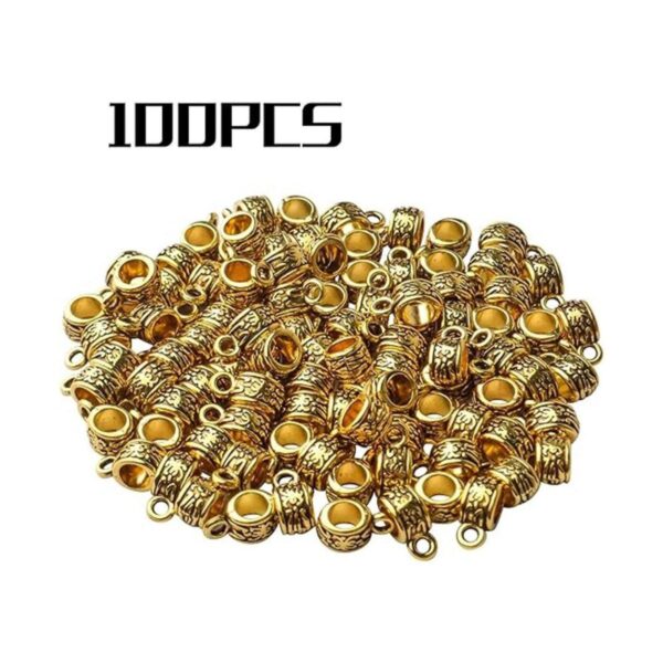 100 piezas de oro antiguo de la fianza del tubo de la