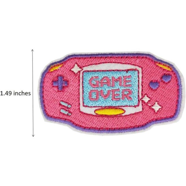 Controlador de videojuegos bordado hierro en parche_2