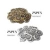 50pcs Celestial Sun Charms Aleación Tibetana Luna Sol