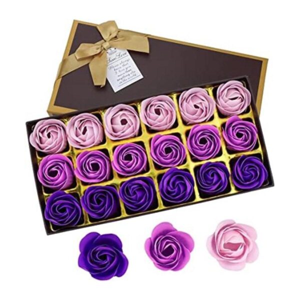 JIALEEY Jabón de baño con aroma floral pétalos de rosa_1