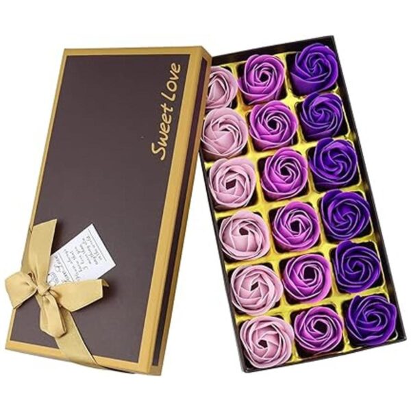 JIALEEY Jabón de baño con aroma floral pétalos de rosa_2