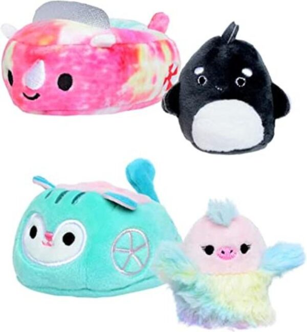 Squishmallows Squishy Kai en barco y Elda en carruaje_1