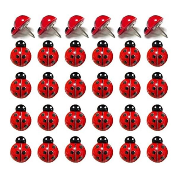 30 alfileres de mariquitas para el pulgar diseño creativo_1