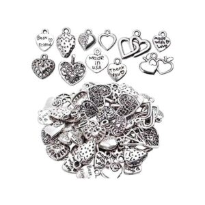 Colgantes en forma de corazón 1.76 oz alrededor de 40 a_1