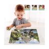 Toreta Rompecabezas de dinosaurio para niños de 4 a 8_3