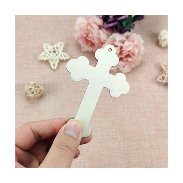 20pcs Cross Wood DIY Crafts Cutouts Wooden Cross Shaped