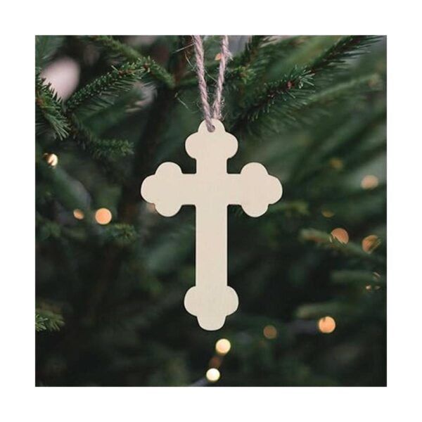 20pcs Cross Wood DIY Crafts Cutouts Wooden Cross Shaped