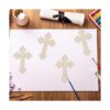 20pcs Cross Wood DIY Crafts Cutouts Wooden Cross Shaped