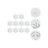 BESTOYARD 20 parches bordados de Navidad copo de nieve