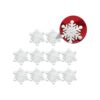 BESTOYARD 20 parches bordados de Navidad copo de nieve
