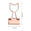 Clips de metal de oro rosa con forma de gato lindo de 34_2