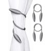 SWTOOL Juego de 2 soportes para cortinas para cortinas_1