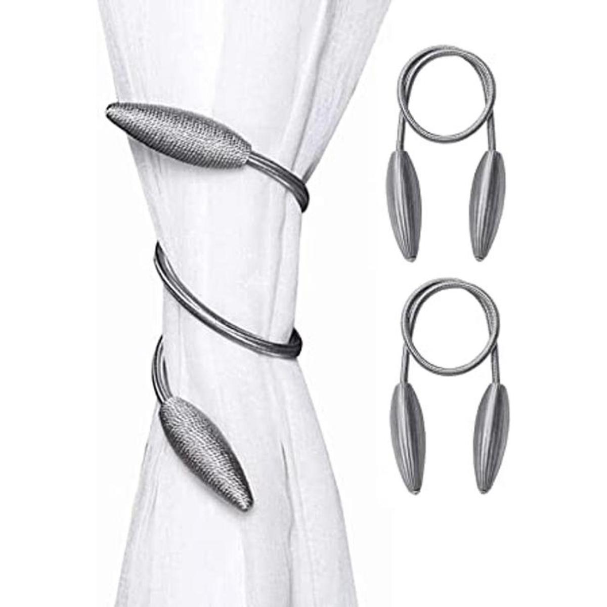 SWTOOL Juego de 2 soportes para cortinas para cortinas