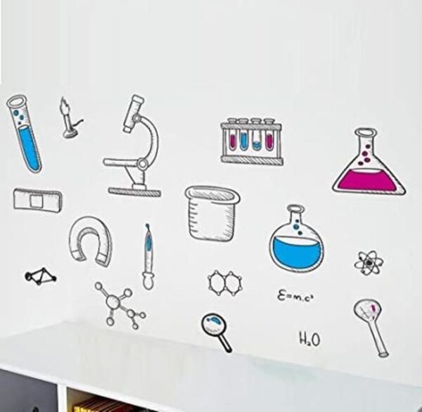 BIBITIME Adhesivos de pared para laboratorio de ciencias_1
