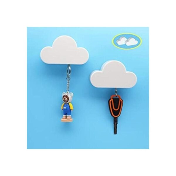 Soporte de pared magnético con forma de nube blanca para_1