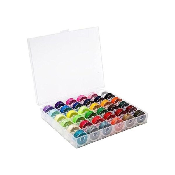 BetyBedy 36 bobinas e hilos de coser con estuche de bobina