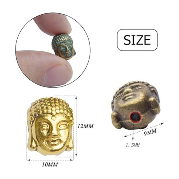 36 cuentas de cabeza de Buda 6 colores tibetanos de