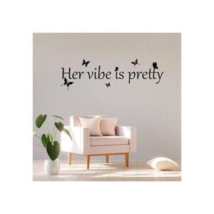 Her Vibe is Pretty Adhesivo decorativo de pared con_1