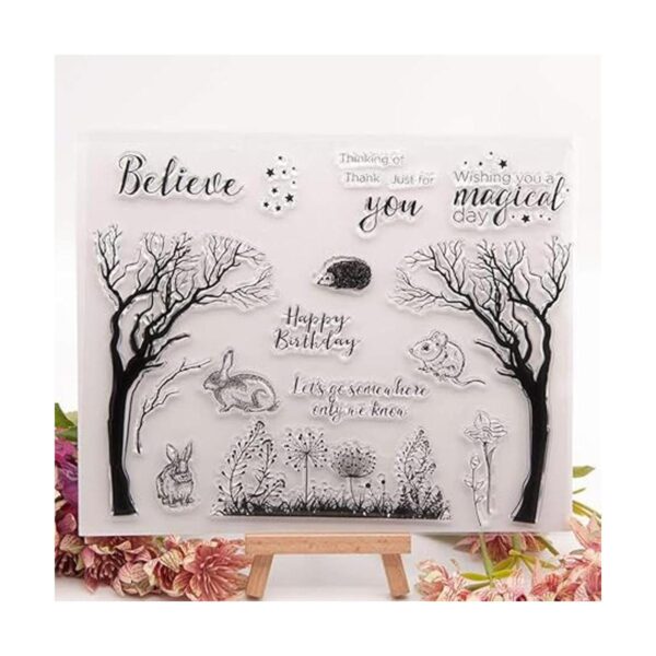 KWELLAM Tree Rabbit Believe Thank just for you Happy_3