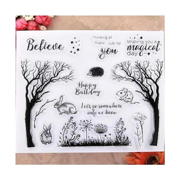 KWELLAM Tree Rabbit Believe Thank just for you Happy_1